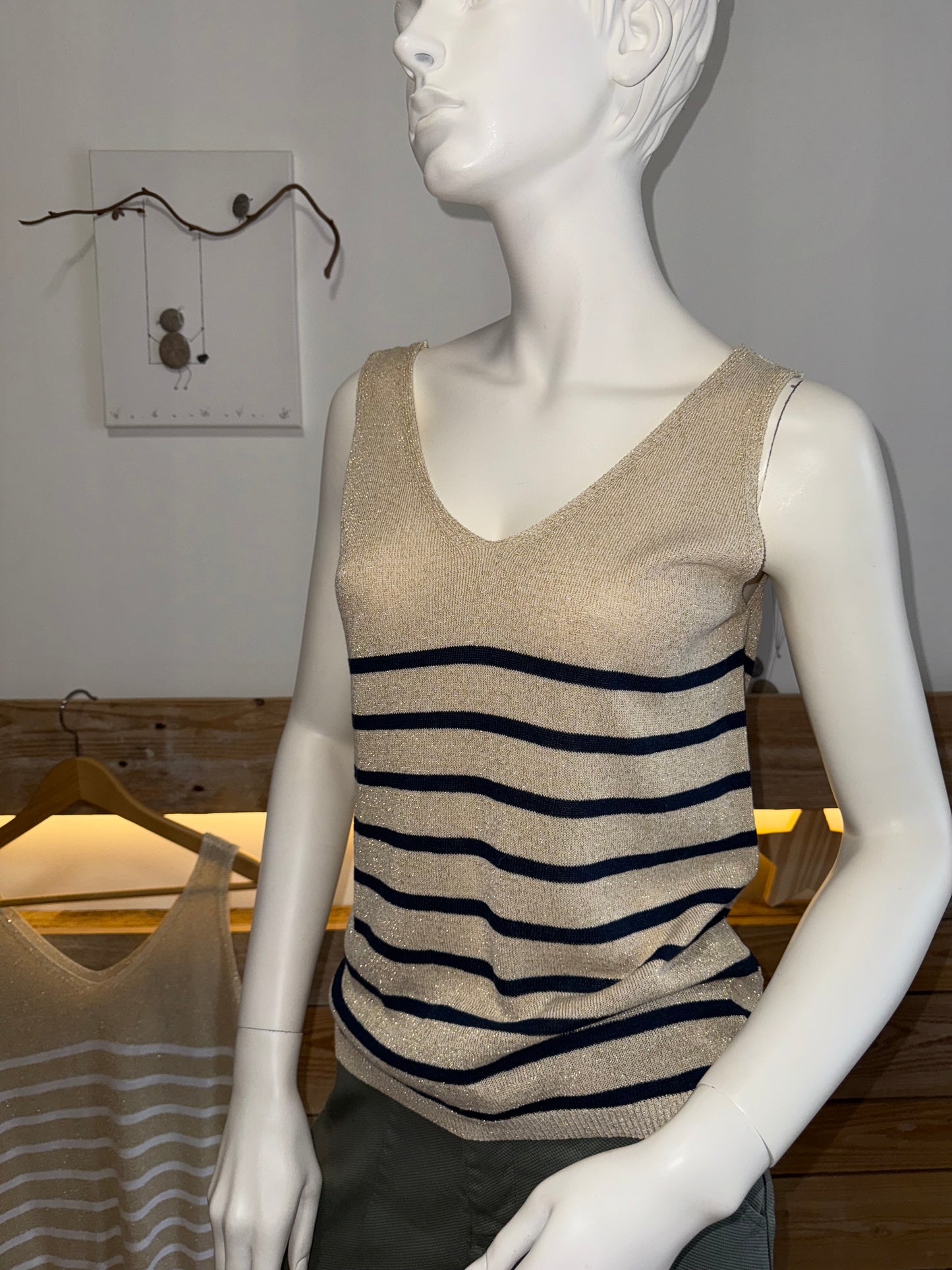Top OCEAN rayé Bleu Marine